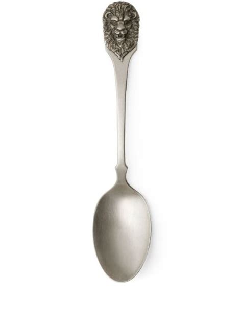 'Lion' spoon, set of two by Gucci .